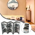 thumbnail image 5 of Vintage Mini Folding Panel Screen Room Divider for Home Decor, 5 of 8
