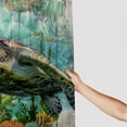 thumbnail image 3 of Awypu Home Bathtubs Bathroom Curtain Decoration Sea Turtle Starfish Coral Waterproof Shower Curtain White, 3 of 7