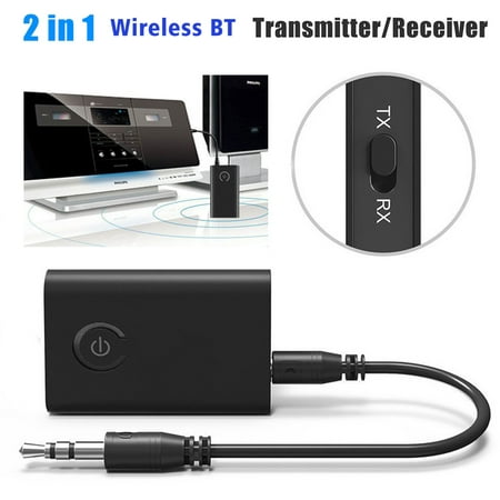 Bluetooth Receiver/Transmitter, EEEkit 2-In-1 Wireless Bluetooth Adapter /Stereo Output /Connect to 3.5mm AUX cord on the TV ,Speaker,PC, iPhone, iPod, iPad, Tablets , MP3 Player Or (Best Way To Connect Ipad To Tv)