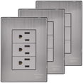 thumbnail image 1 of Tomacorrientes Certificado Inoxium3CSilver 3Pzas Contactox3 125-250VCA 15A 50/60Hz Plateado Acero Inoxidable/PC., 1 of 4