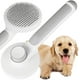 thumbnail image 1 of Cepillo para perros y gatos, cepillo autolimpiante para la muda de pelo de perros y gatos, peine para perros y gatos, cepillo para perros y gatos, pelo largo corto gris, 1 of 5