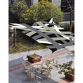 thumbnail image 3 of Sun Shade Sail 8'x10' Sage Green Stripes Rectangle Sun Shade Sails Canopy Waterproof Black Grey Lines Art Outdoor Sunshades Sand UV Block Cover Shades Cloth for Patio Backyard Garden Deck Porch Lawn, 3 of 9
