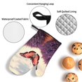 thumbnail image 3 of Cauagu Butterfly Over Lavender Print Oven Mitts and Pot Holders 4 pcs Set,Extra Thicken Long Kitchen Oven Glove Potholders BBQ Gloves-Oven Mitts and Pot Holders(11 Inch), 3 of 6