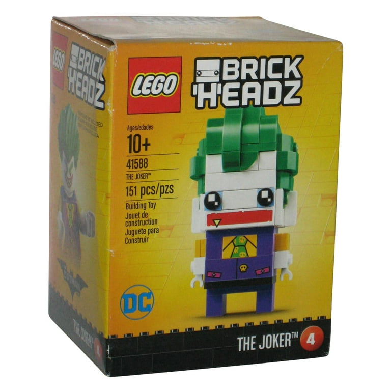 Modtager smerte Gymnastik LEGO Batman BrickHeadz The Joker Toy Building Figure Kit 41588 - Walmart.com