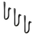 thumbnail image 1 of ACHLA Designs SSH-02-3 J-Hook Noir en Poudre de 6 Po - Pack de 3, 1 of 1