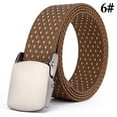 thumbnail image 2 of Men Belt Nylon Fashion Alloy Work Belt Web Belt with Automatic Slide Buckle, 2 of 10