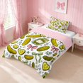 thumbnail image 2 of Erosebridal Pickle Twin Comforter Sets for Girls, Pickle Twin Comforters, Pink Reversible 2 Pieces 1 Comforter and 1 Pillowcase, 2 of 6