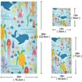 thumbnail image 3 of Dreamtimes Ocean Animals Towel Set of 3, Highly Absorbent Soft Towels with Bath Towel, Hand Towel and Washcloth for Bathroom Hotel Gym Spa, 3 of 7