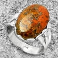 thumbnail image 2 of Natural Rare Cady Mountain Agate 925 Sterling Silver Ring s.8.5 Jewelry R-1338 SDR184390, 2 of 5