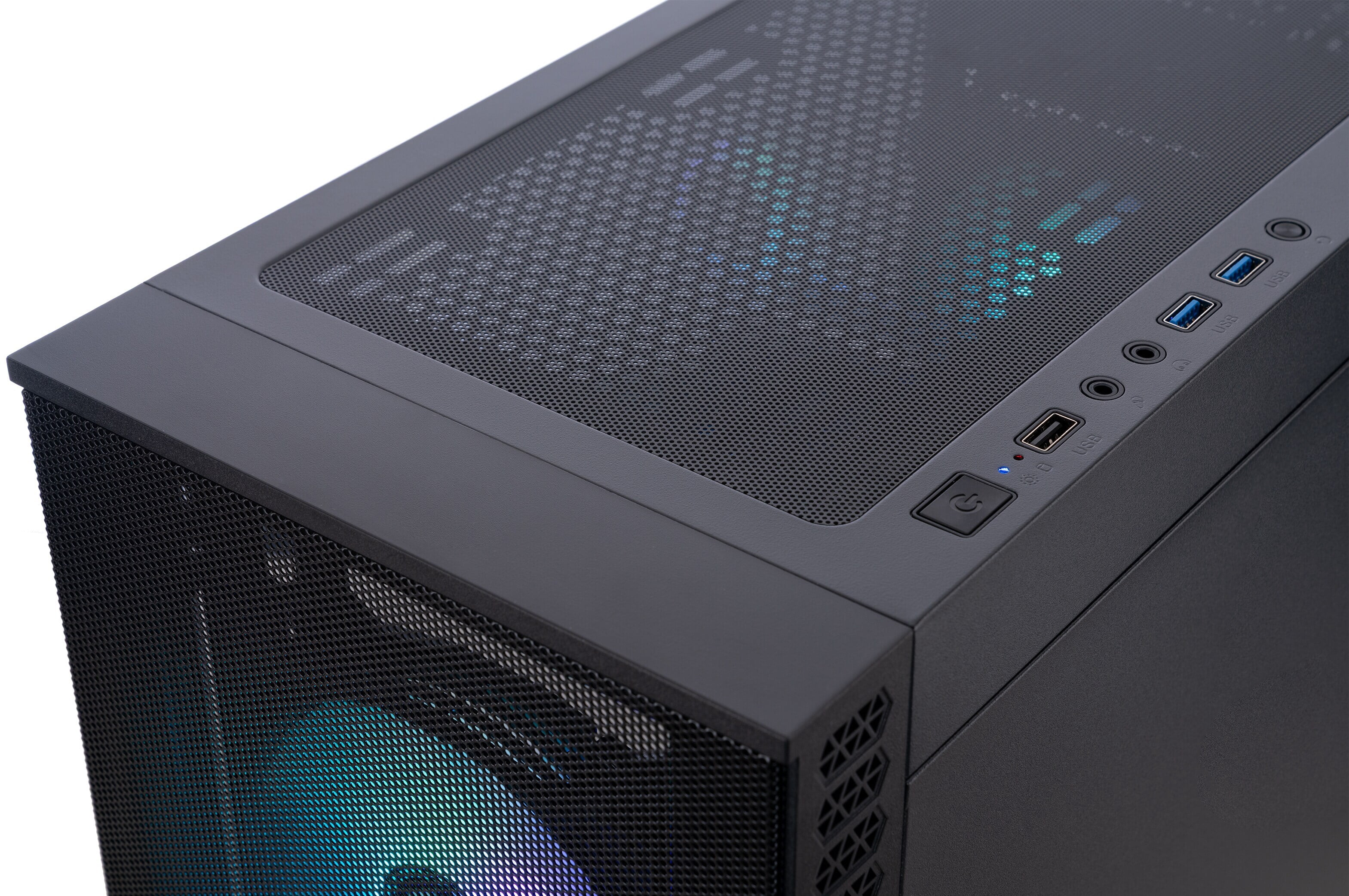 ABS Cyclone Aqua Gaming Desktop PC, Windows 11, Intel Core 5 Processor 120, GeForce RTX 5060 8GB, 16GB DDR4 RAM, 1TB NVMe SSD, Wi-Fi, RGB, Prebuilt