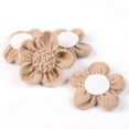 thumbnail image 2 of WHAMVOX  6 Pcs Hessian 5-petaled Flower Jute Burlap Bridal Christmas Garland, 2 of 5