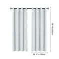 thumbnail image 3 of Horivan Polyester Blackout Curtains Thermal Insulated Grommet Top Window Treatments for Living Room Bedroom Sun Blocking Noise Reducing Home Decor, 3 of 6