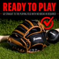 thumbnail image 4 of Franklin Sports RTP Teeball Performance Gloves & Ball Combo, Black/Tan, 9.5", Right Hand Throw, 4 of 4