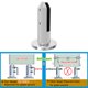 thumbnail image 2 of Eigraketly Abrazadera de espiga de vidrio de 8/10/12/15mm, pinzas redondas portátiles de alta resistencia para interiores y exteriores, accesorios para Herramientas y ferretería Eigraketly TO001102-00B, 2 of 6