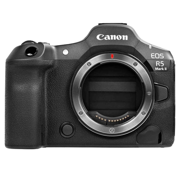 Restored Canon EOS R5 Mark II Mirrorless Camera Body Only, 45MP Full-Frame BSI Stacked CMOS Sensor, 8K 60p Video, Wi-Fi, Bluetooth, International Version, Black
