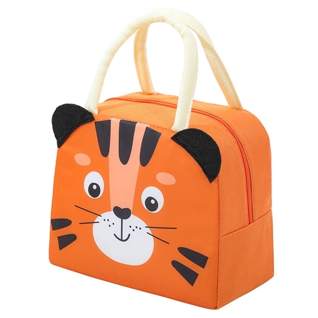 1 bolsa térmica de dibujos animados, linda bolsa bento portátil, los estudiantes llevan bolsa térmica de arroz al trabajo