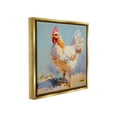 thumbnail image 4 of Stupell Industries Modern Farmhouse Hen Animals & Insects Painting Gold Floater Framed Canvas Art Print Wall Art, 25 x 25, 4 of 10