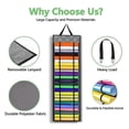 thumbnail image 3 of Vinyl Roll Holder With 48 Compartments, Vinyl Roll Storage Organizer Wall Craft Room Organizers And, 3 of 5