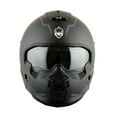 thumbnail image 4 of Martian Genuine Real Carbon Fiber Motorcycle Full Face Helmet HB-B2 Open Face Matt Carbon Black, DOT Approved, 4 of 7