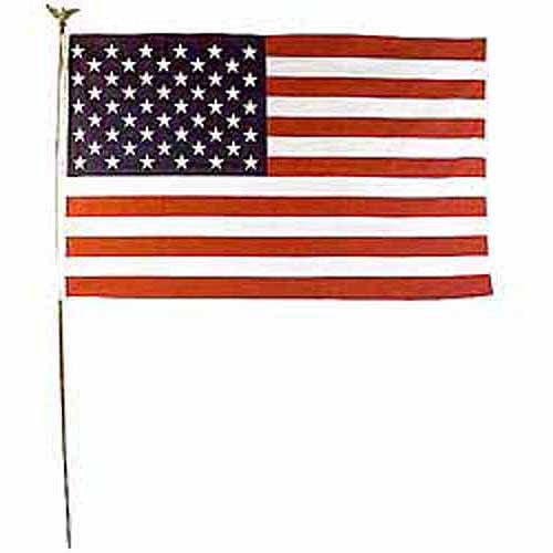 5x8 FT US American Flag Valley Forge Flag Duratex  Poly High Wind Embroidered 