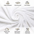 thumbnail image 2 of JULY HOME Flannel Fleece Throw Blankets for Couch Bed or Sofa - Soft 330GSM Bedspreads Queen Size - Lightweight Warm Plush Microfiber Blanket for Home and Bedroom (Queen 90"x90", White), 2 of 5