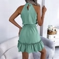 thumbnail image 6 of Afdoent Women's Dresses Sleeveless Summer Dress Wedding Guest Casual Beach Outfits Belted Travel Outfits, 6 of 6
