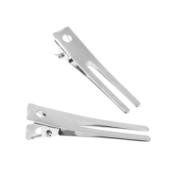 SEWCHICS 50 Pieces Double Prong Alligator Hair Clips Metal Hair Styling Accessories