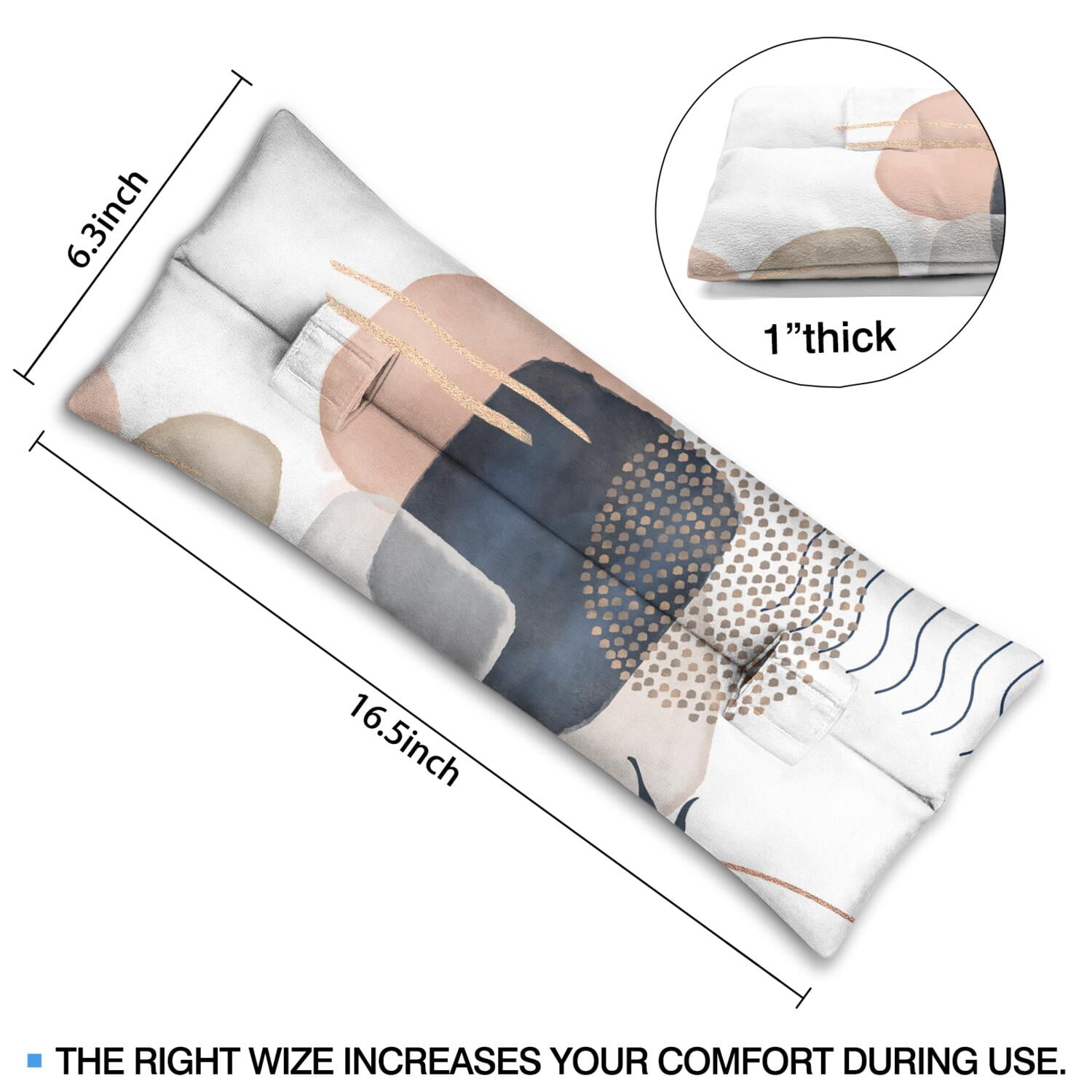 Universal Surgery Seatbelt Pillow Comfort for Mastectomy & Hysterectomy (Symmetrical)