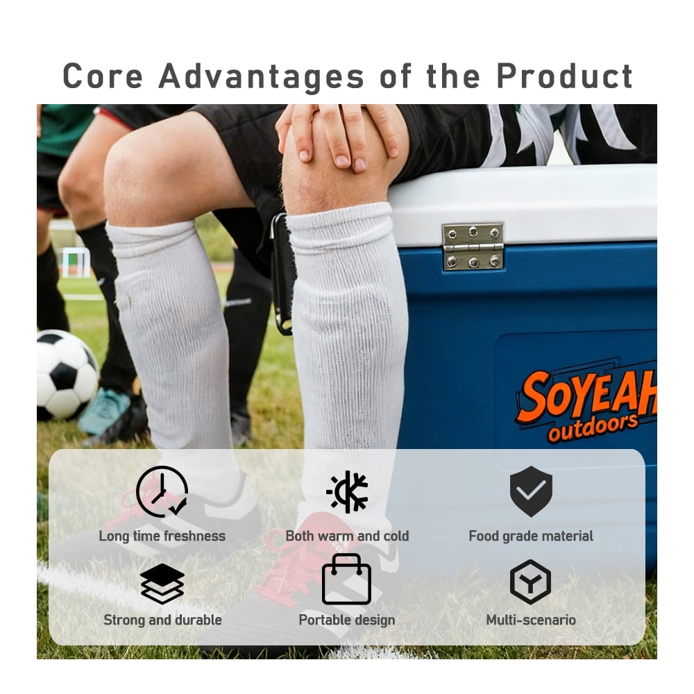 65-85QT Ultra-Large Capacity Cooler Collection, Leakproof Insulated Hard Coolers with Anti-Slip Handle & Multi-Scenario Design, Ideal for Long Trips, Beach & Group Activities