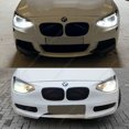 thumbnail image 4 of Para BMW F20 F21 2 piezas ABS brillante faros delanteros cejas malvadas párpados 116d 118i 120i 120d M135i M140i 2011-2019 Pre-Lci pegatinas 3D, 4 of 5