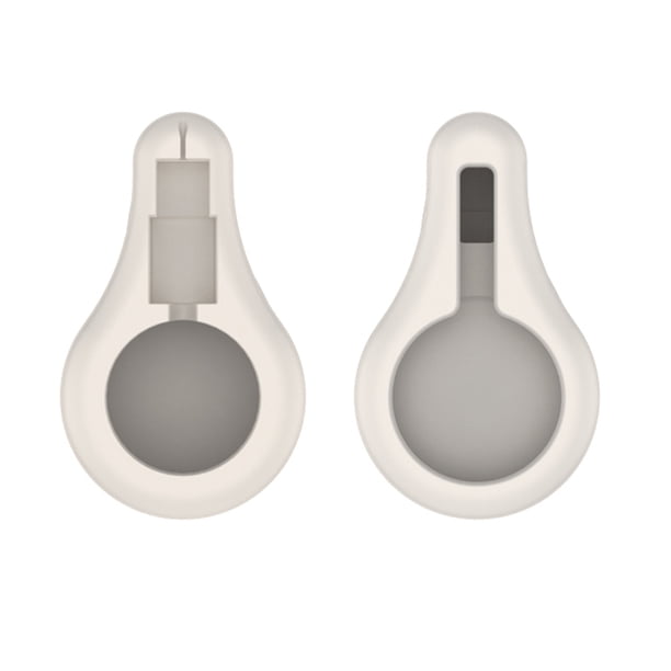 Cubierta protectora de cargador de silicona enrollador de cable para cargador Oura Ring Gen3 (Beige)