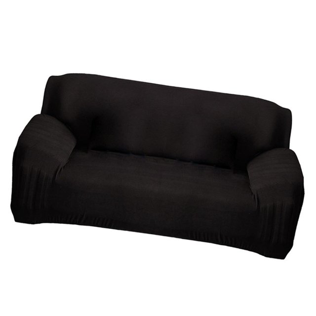 Funda para Sofá Protector de Muebles Gloria Elástico Suave Negro 145-185cm