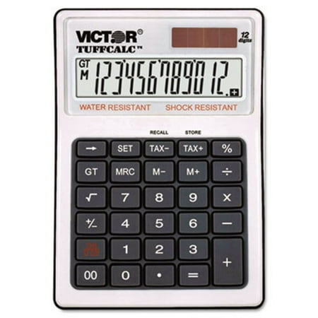 Victor? Tuffcalc Desktop Calculator, 12-Digit Lcd 99901 99901 USS-VCT99901