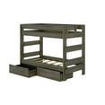 thumbnail image 3 of Max & Lily Solid Wood Modern Farmhouse Farmhouse Twin/Twin Bunk Bed with Storage Drawers, 3 of 7