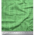 thumbnail image 1 of Soimoi Green Rayon Crepe Fabric Geometric & Arrow African Print Fabric by the Yard 46 Inch Wide, 1 of 3