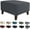 darkgray, variant on AIGIA Jacquard Ottoman Cover Slipcovers Folding Storage Stool Soft Thick Rectangle Foot Rest Slipcover with Elastic Bottom