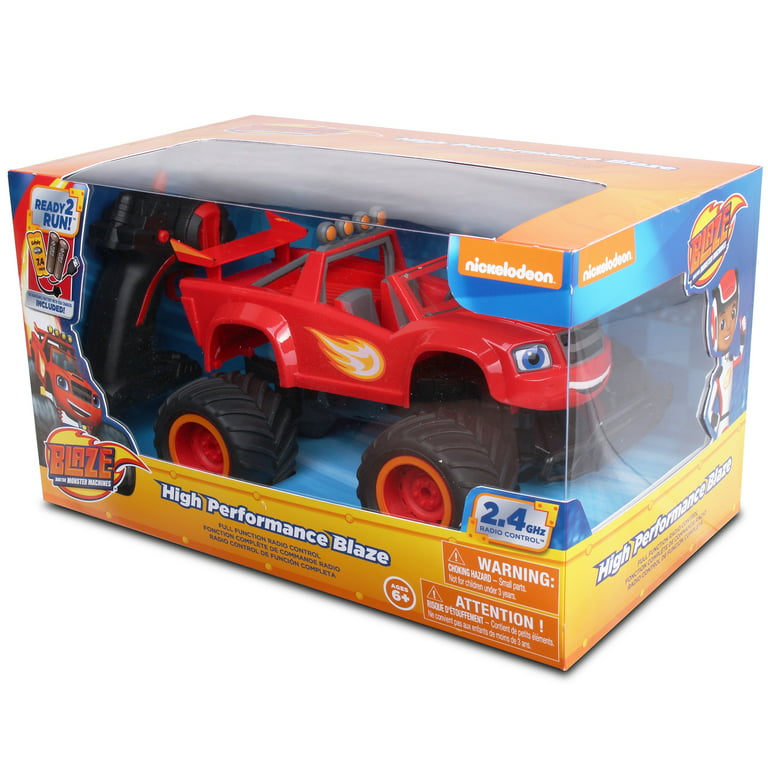 NKOK Blaze And The Monster Machines RC: High Performance Blaze -  Nickelodeon, Remote Control Offroad Monster Truck 