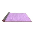 thumbnail image 2 of Ahgly Company Indoor Square Solid Purple Modern Area Rugs, 4' Square, 2 of 4