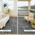 thumbnail image 4 of Addison Rugs Chantille Indoor/Outdoor Transitional Geometric Gray Machine Washable Rectangle Rug, 3' x 5', 4 of 8