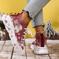 thumbnail image 6 of IEMIEMIEM Christmas Theme Sneakers for Mens Womens Running Festive Sports Shoes with Santa Claus Design Breathable Athletic Tennis Shoes 6 wide, 6 of 8