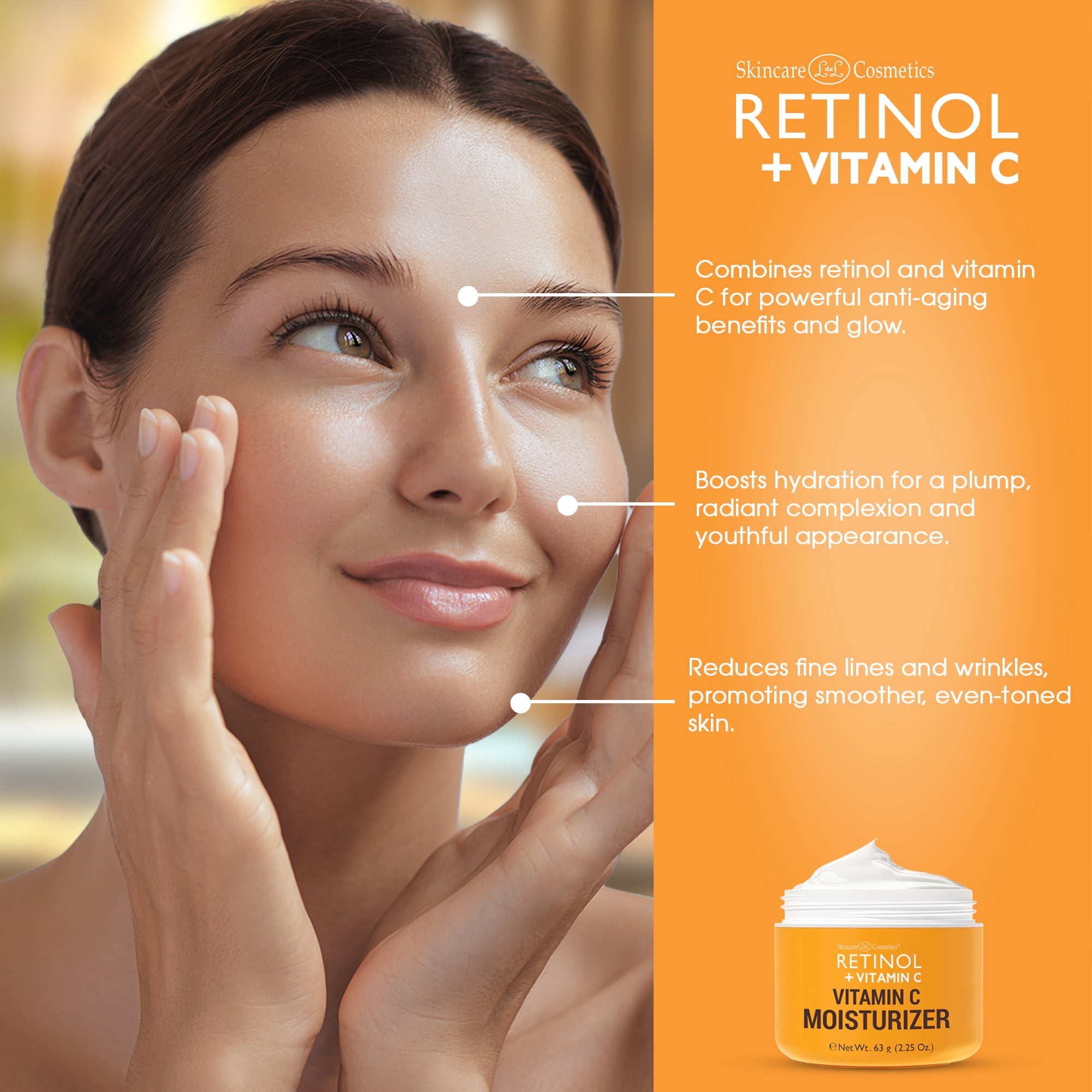 Retinol and Vitamin C Face Moisturizer – Hydrating Anti-Aging Cream