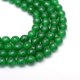 thumbnail image 1 of Natural White Jade Bead Strands Dyed Faceted Round Green 8~9mm Hole: 1mm about 46pcs/strand 14.76~14.96 inch(37.5~38cm), 1 of 4