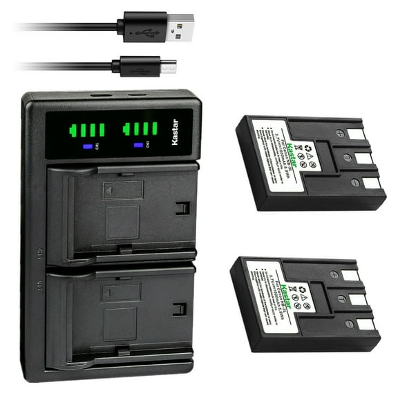 Kastar 2-Pack Battery and LTD2 USB Charger Replacement for Canon PowerShot SD500, PowerShot SD550, PowerShot A80, PowerShot 100, PowerShot 20, Digital IXUS 700, Digital IXUS 750, Digital IXUS i
