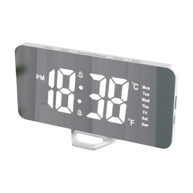 Digital Alarm Clock,Digital Electronic Clock Led Display Electronic Clock Stereo Digital Display Snooze Alarm Clock 12/24H Switching Temperature Display Plug in Version,Led Alarm Clock