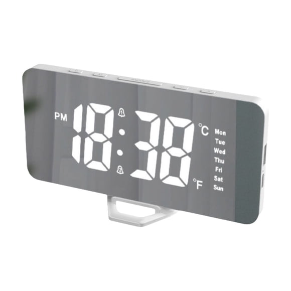 Digital Alarm Clock,Digital Electronic Clock Led Display Electronic Clock Stereo Digital Display Snooze Alarm Clock 12/24H Switching Temperature Display Plug in Version,Led Alarm Clock