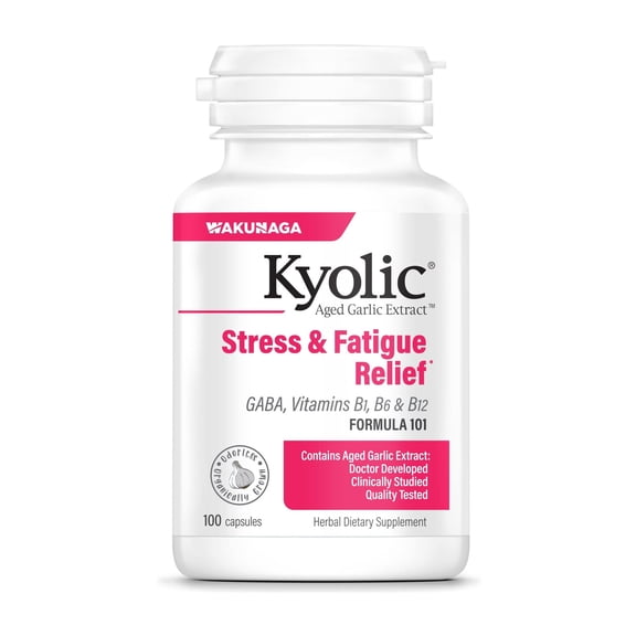 Kyolic Aged Garlic Extract Stress & Fatigue Relief Formula 101 100 caps
