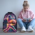 thumbnail image 2 of Aplkyhs School Backpack for Boys Girls Ages 6-18 Large Capacity Lightweight Water Resistant Ergonomic Padded Straps for Elementary Middle High School Back to School Baseball Player Print, 2 of 7
