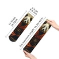 thumbnail image 2 of Goofa Jungle Meditating Panda Pattern Non Slip Socks with Grips for Elderly, Crew Socks Yoga Hospital Socks Cushioned Sole Gripper Socks for Men Women, 2 of 5