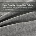 thumbnail image 6 of HIG Vintage Square Linen-Like Throw Pillow Covers, Cottage Boho Cushion Covers with Natural Burlap Trim, Idyllic Square Pillow Cases for Car Chair Porch, 2 Pieces, Gray, 20x20, No Insert (WALTER), 6 of 9