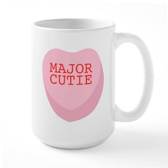 CafePress - Major Cutie - 15 oz Ceramic Large White Novelty Mug